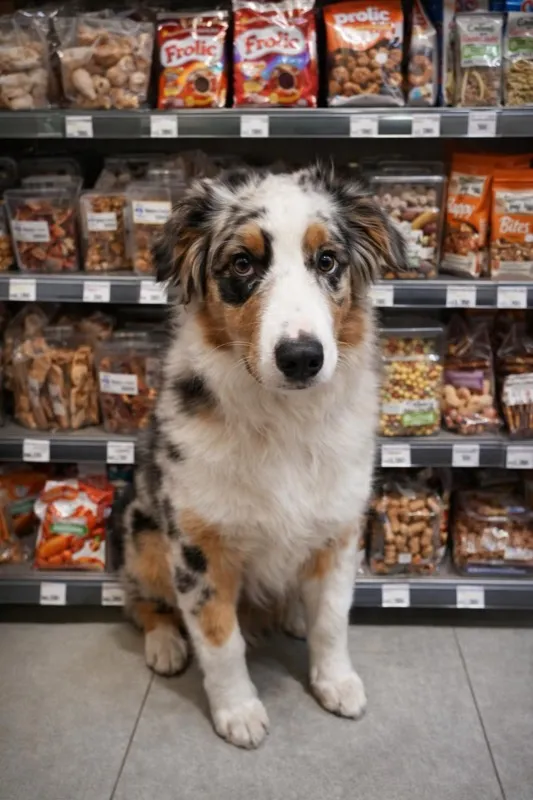 Hund im Zoofachhandel